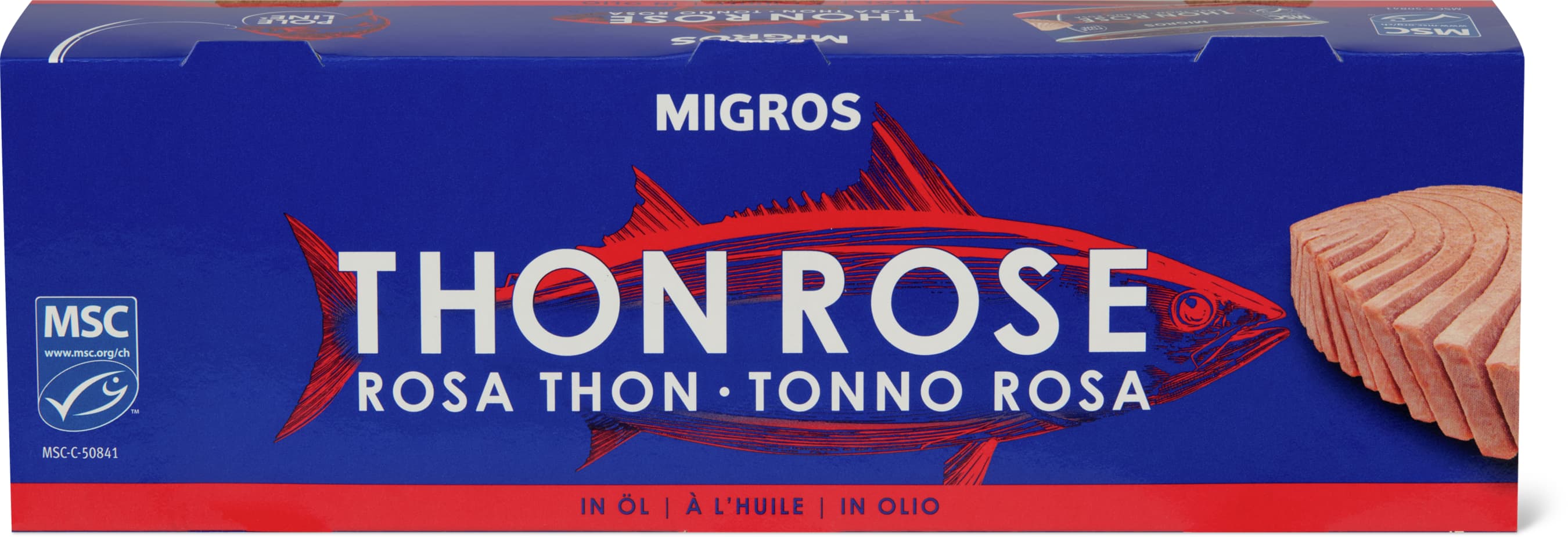 Migros Thon rosé en saumure 3x80g